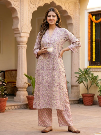 HAND BLOCK PRINTED CO-ORD SET