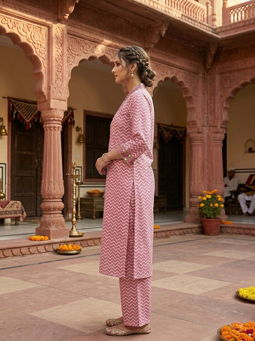 HAND BLOCK PRINTED CO-ORD SET