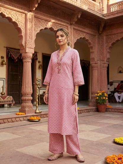 HAND BLOCK PRINTED CO-ORD SET