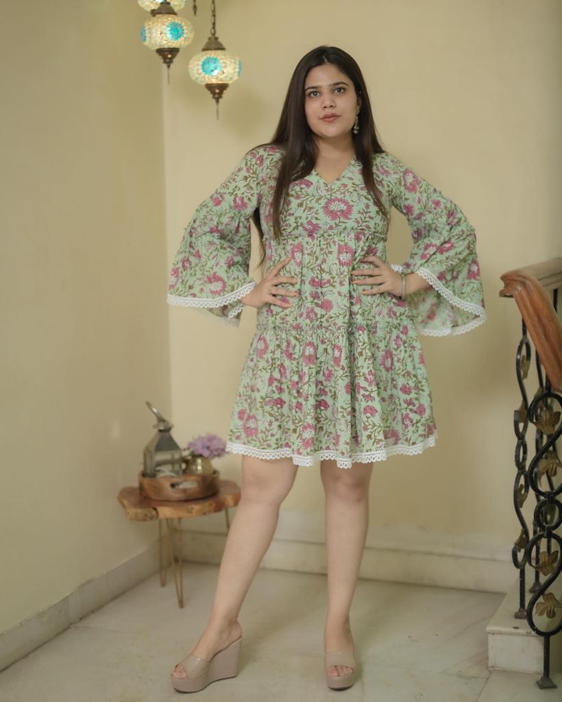 Handblock Printed Dress