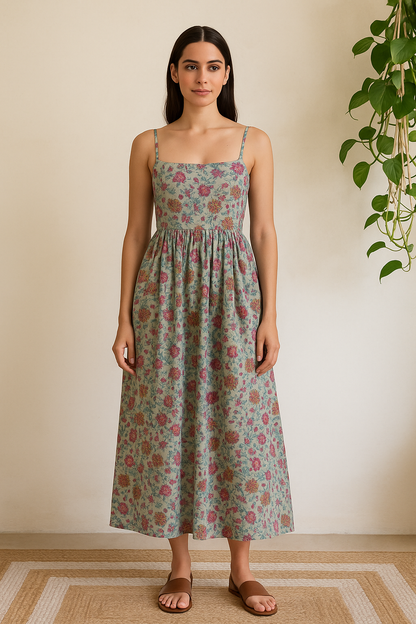 Printed Tiered Dress
